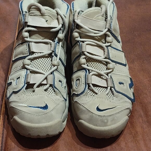 Size 7 - Nike Air More Uptempo GS Limestone Brown Junior Kids Women DQ6200-200